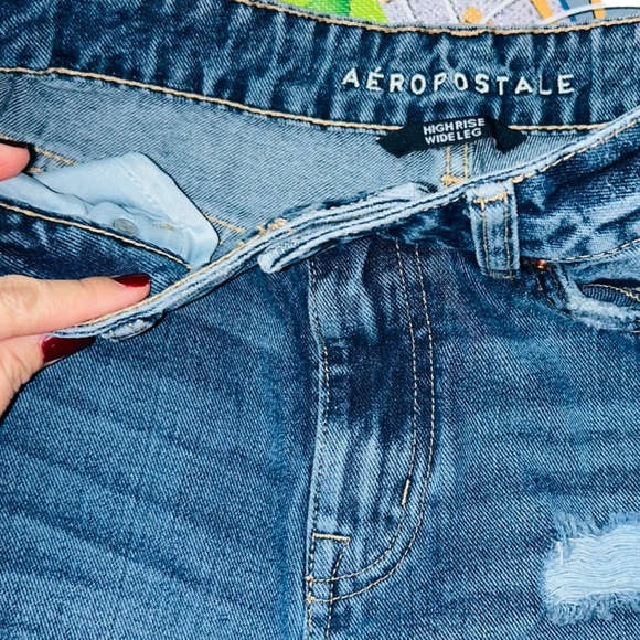 Aeropostale High Rise Wide Legs Jeans size 2 - Picture 5 of 5